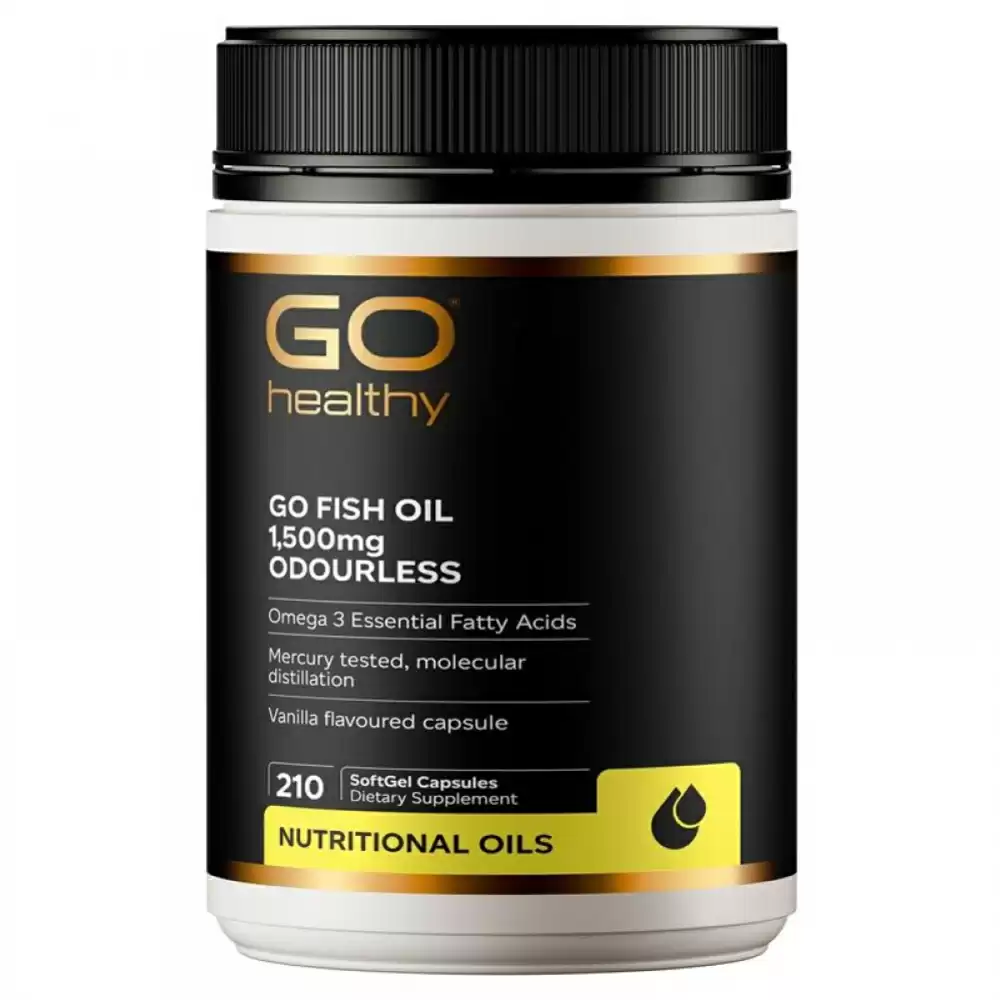 Go Healthy 高之源 1500mg 深海鱼油胶囊 210粒（无鱼腥味）