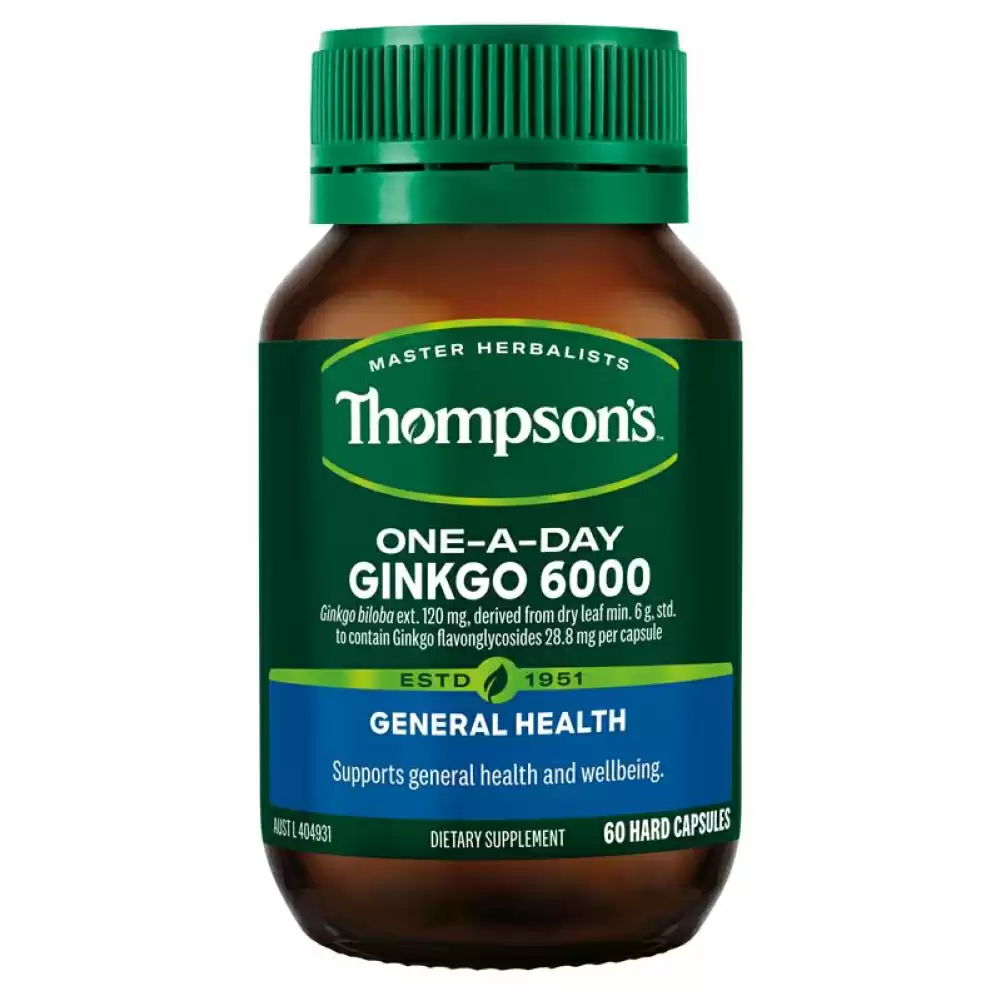 Thompsons 汤普森 银杏精华片含量6000mg 60片