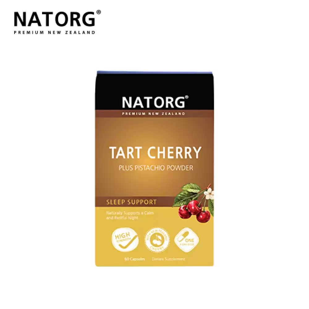 【双11购物节】 【新品折扣】【1盒8.5折】NATORG 天然樱桃助眠胶囊 60粒