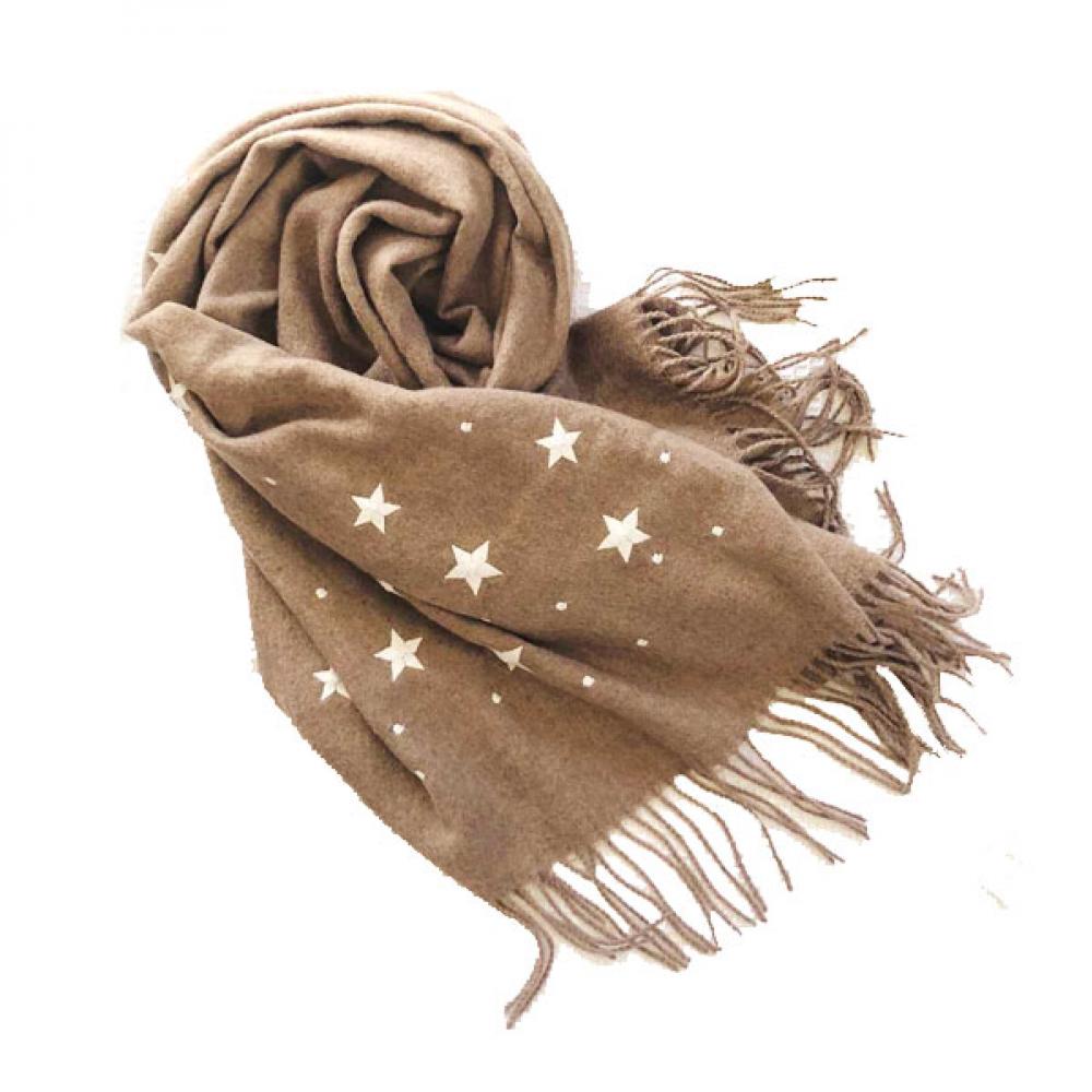 ypl 星空围巾 灰褐色 200cm x 70cm