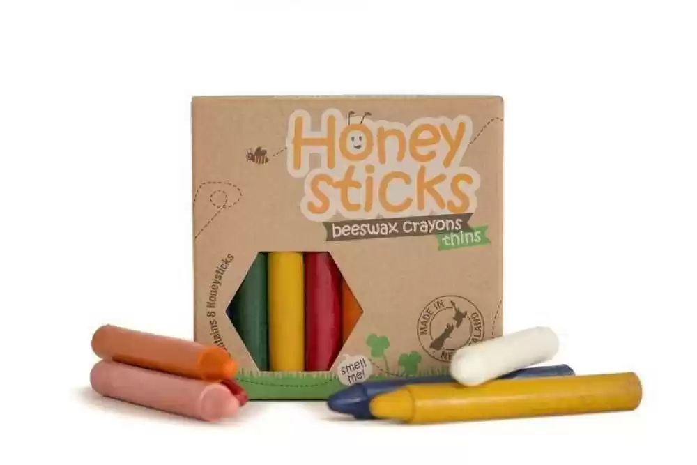 Honey Sticks 纯手工天然蜂蜡笔 8色装 110g