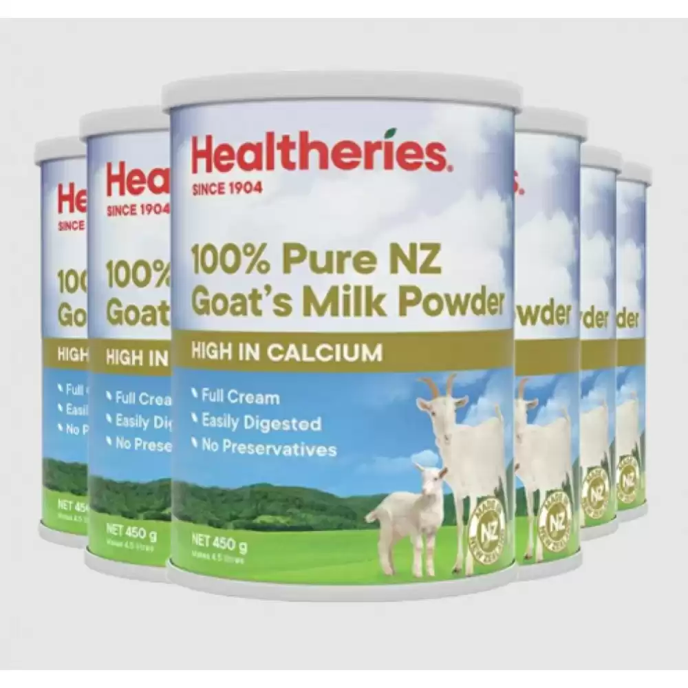 Healtheries贺寿利 100%罐装山羊奶粉 450g 6罐