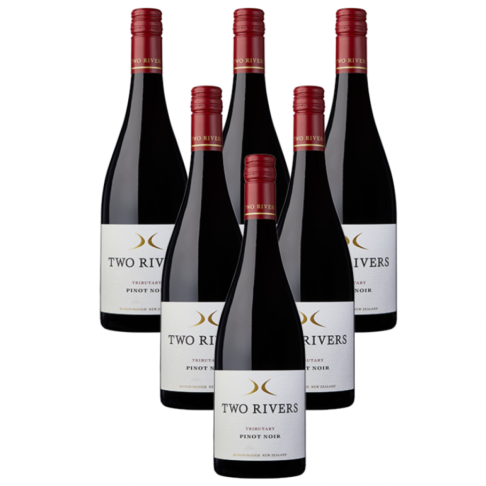 【年货节优惠】two rivers tributary 新西兰原产 黑皮诺干红葡萄酒*6