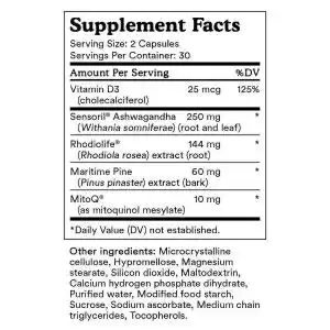 【双11购物节: 保健品】 Mitoq adrenal + balance 解压胶囊 60粒