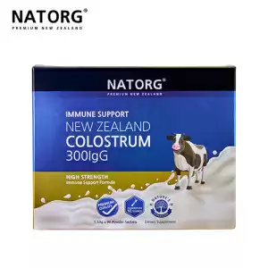 【新品上架】NATORG 新西兰300IgG高含量牛初乳粉 1.53g *90包