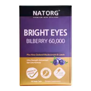 【新升级】NATORG 越橘60,000 护眼精华 - 含新西兰黑加仑和叶黄素 30粒