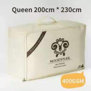 MOODYNAIL 优等新西兰羊毛被 400GSM 200*230CM