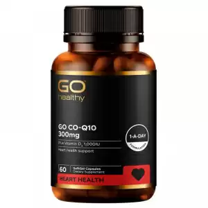 GO Healthy 高之源 300mg 辅酶Q10+维生素D3胶囊 60粒