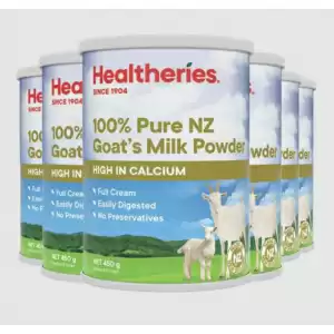 Healtheries贺寿利 100%罐装山羊奶粉 450g 6罐