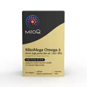 MitoQ 92% EPA Omega-3 高含量EPA鱼油+维D,K2&维E 60粒